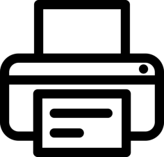 Printing Document Outline Icon Svg Set, Free Vectors File
